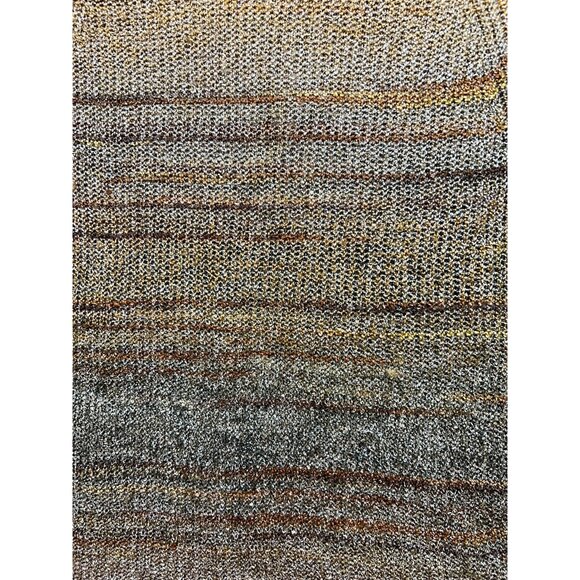 Cj Banks Womens Pullover Sweater Knit Long Sleeve Size 1X Brown Stripe Oversized - Picture 8 of 12